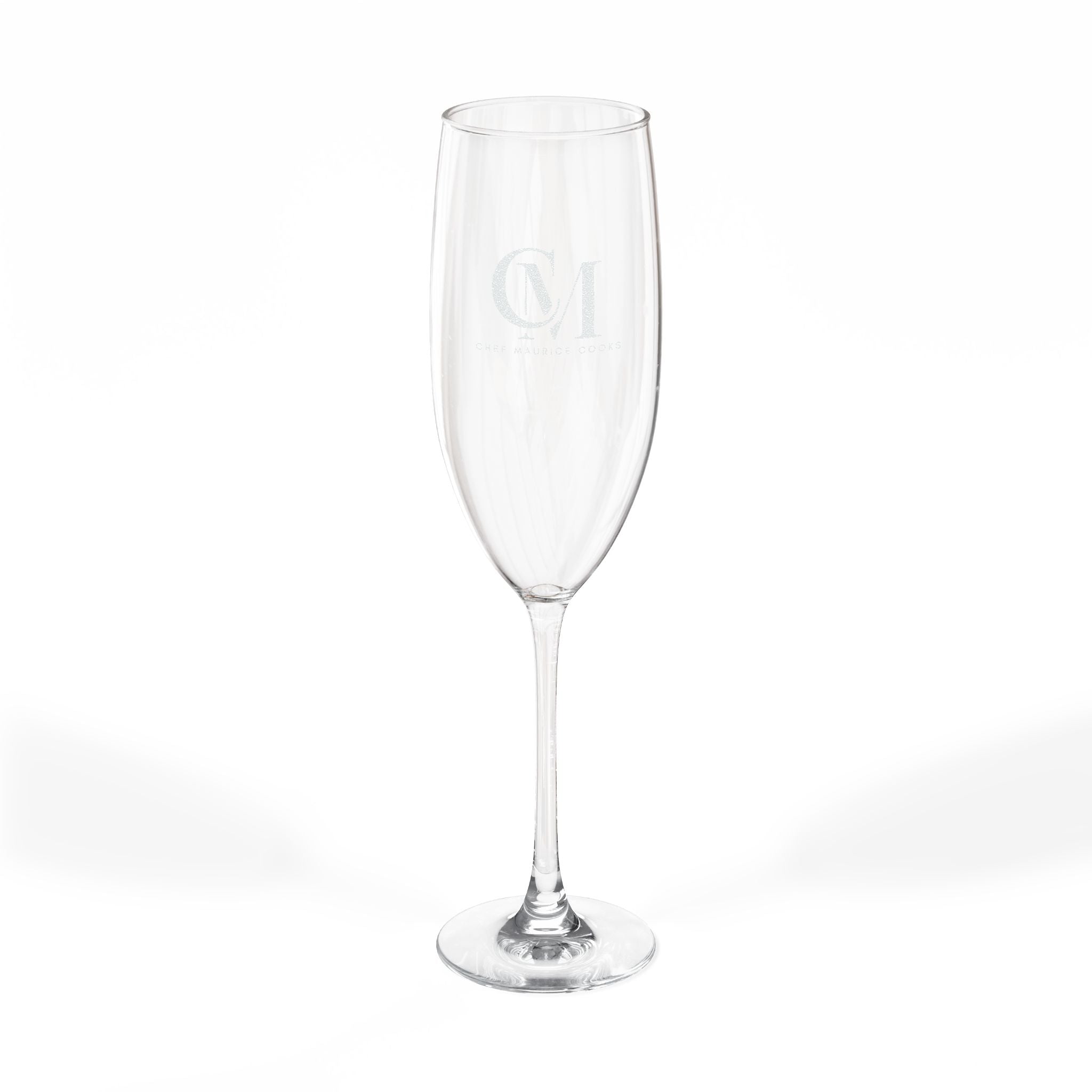 Wine Glasses - Celebrity Chef Maurice Exquisite Engraved Champagne Glass, 8oz